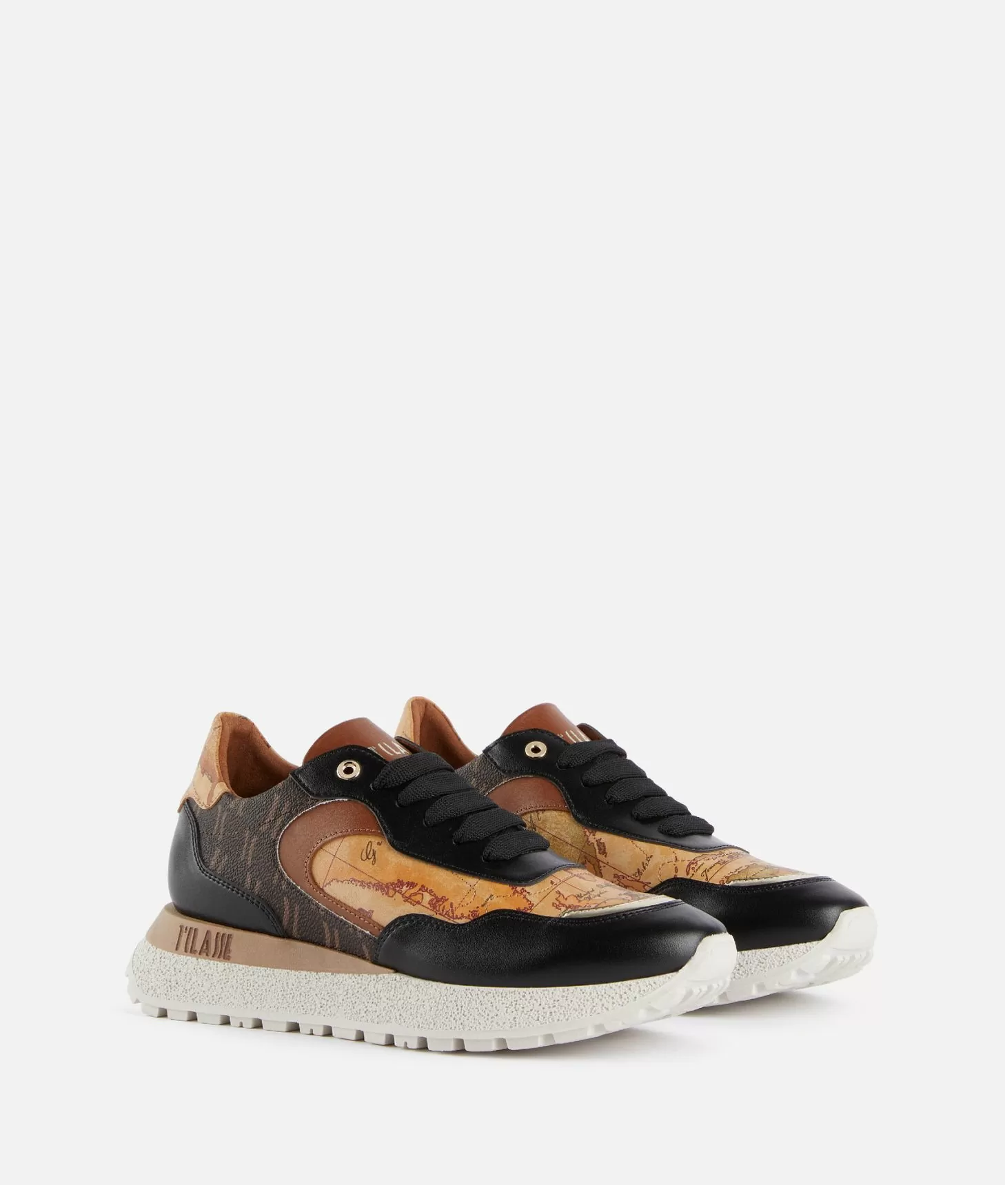 Alviero martini 1a classe Running in tessuto Monogram 1C ed eco nappa Geo Classic Nere Vendite Flash