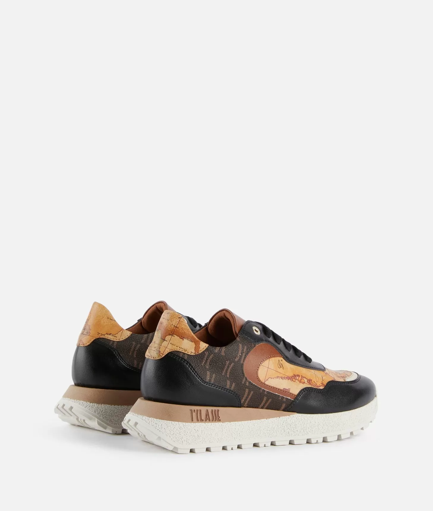 Alviero martini 1a classe Running in tessuto Monogram 1C ed eco nappa Geo Classic Nere Vendite Flash