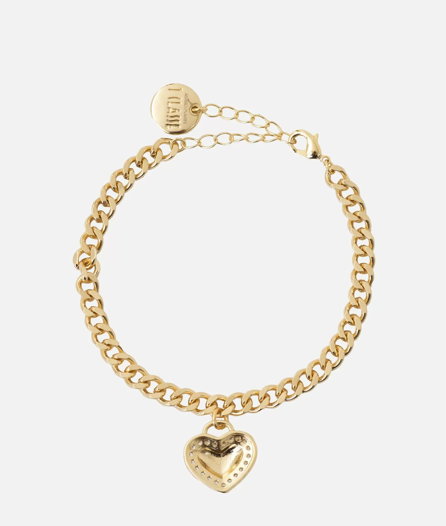 Alviero martini 1a classe Bracciale Cuore d'Inverno Oro Italy