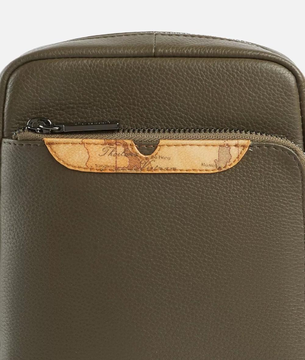 Alviero martini 1a classe Beta Leather bandoliera piccola Verde Militare Economico