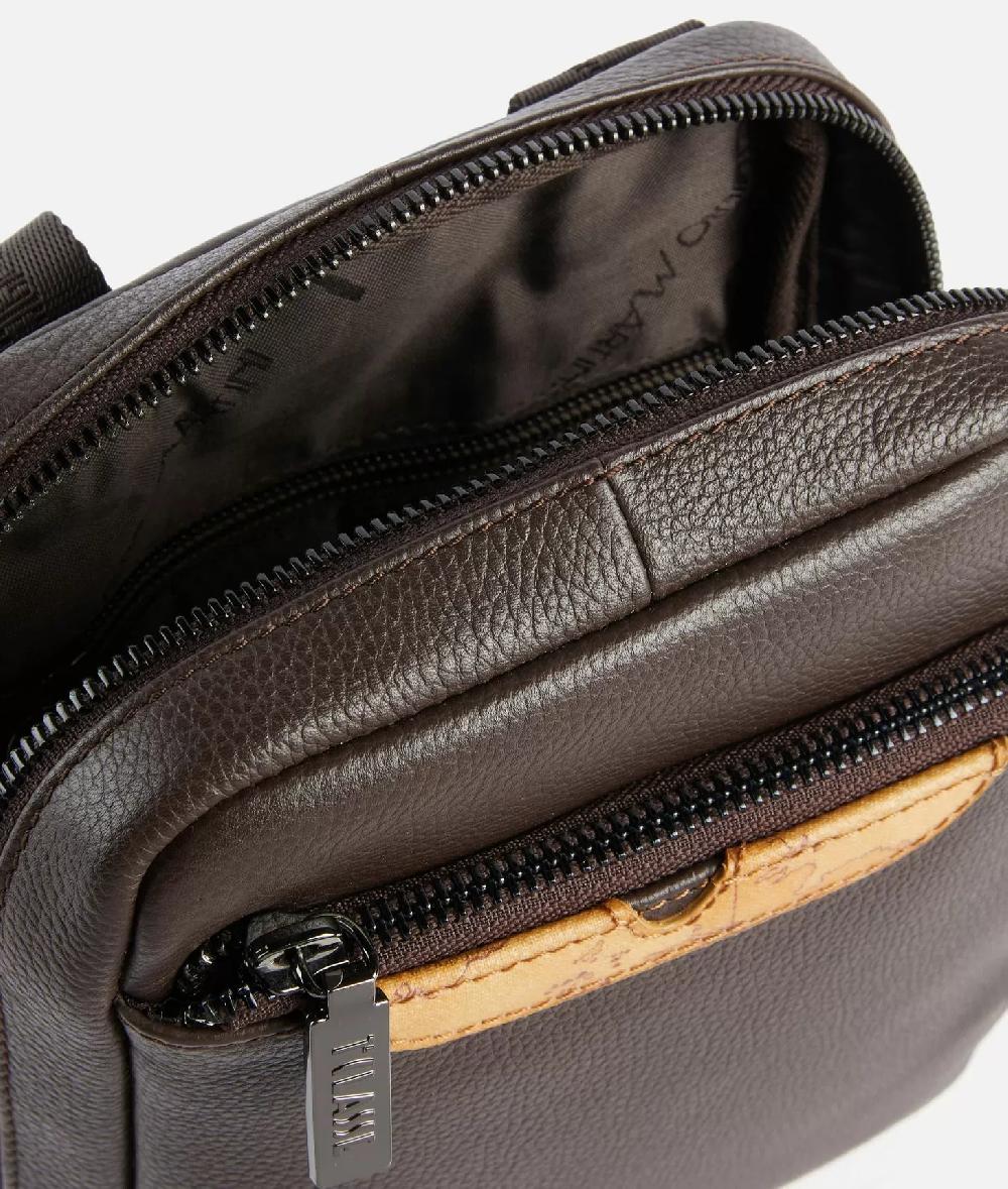 Alviero martini 1a classe Beta Leather bandoliera piccola Testa Di Moro Online