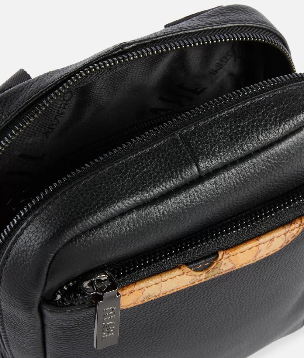 Alviero martini 1a classe Beta Leather bandoliera piccola Nera Outlet