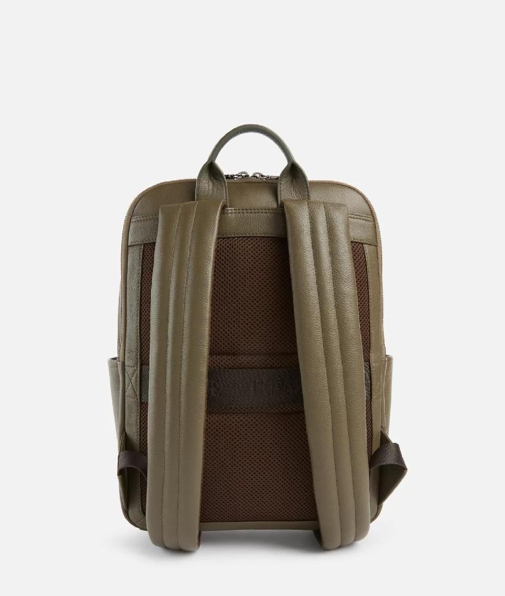 Alviero martini 1a classe Beta Leather zaino portacomputer Verde Militare Offerte speciali