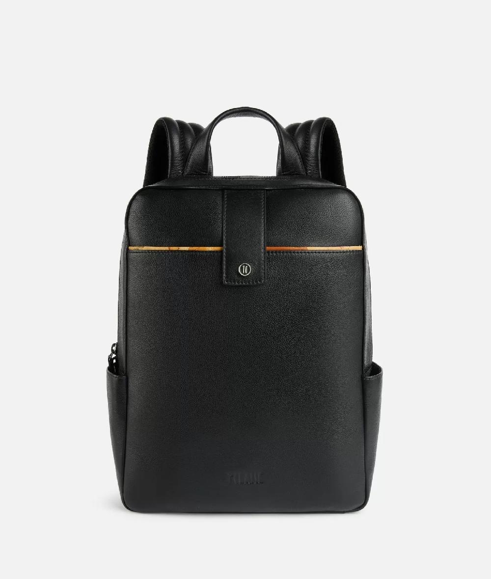 Alviero martini 1a classe Zaino per computer in pelle Nero Nuova