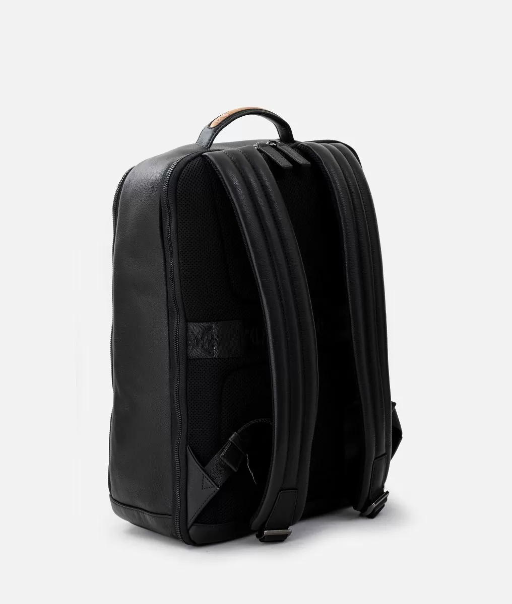 Alviero martini 1a classe Zaino da lavoro in pelle Nero Moda