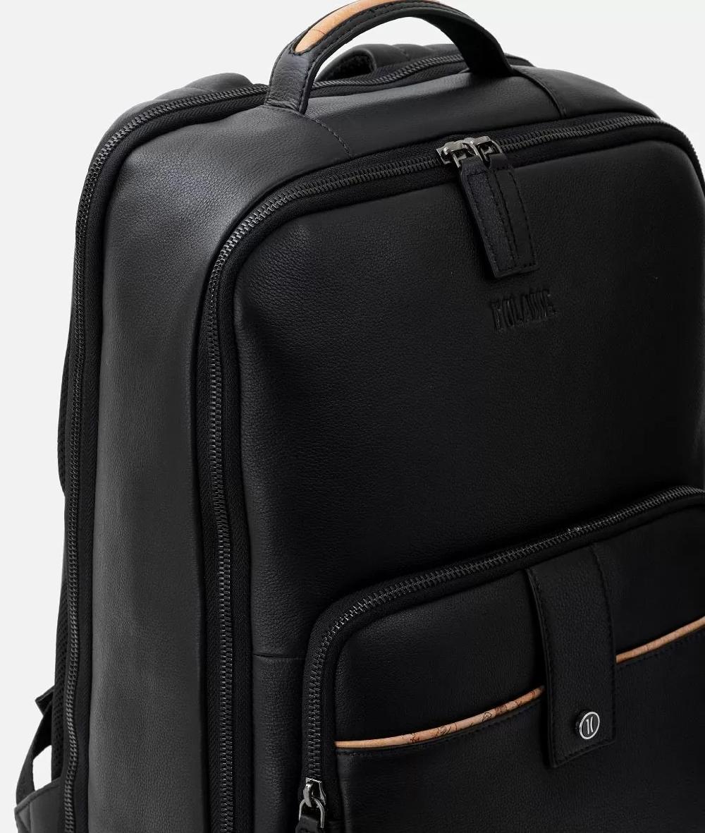 Alviero martini 1a classe Zaino da lavoro in pelle Nero Moda