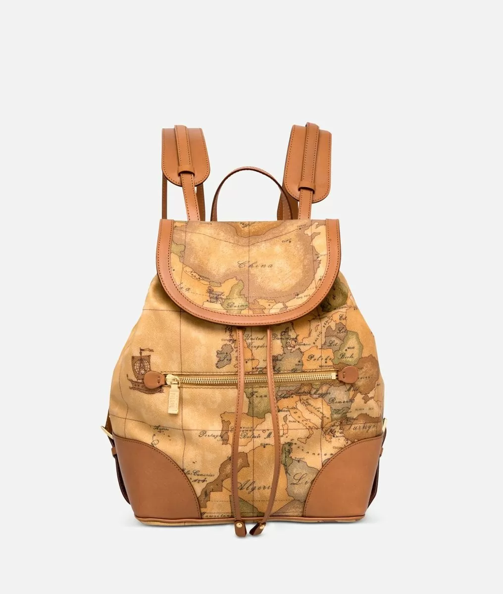 Alviero martini 1a classe Geo Classic Zaino con angoli in pelle Qualità
