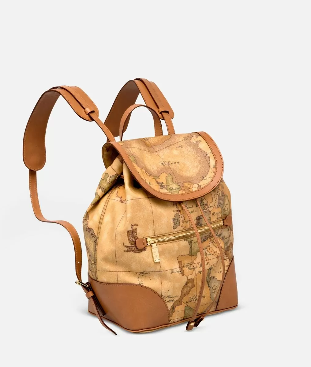 Alviero martini 1a classe Geo Classic Zaino con angoli in pelle Qualità
