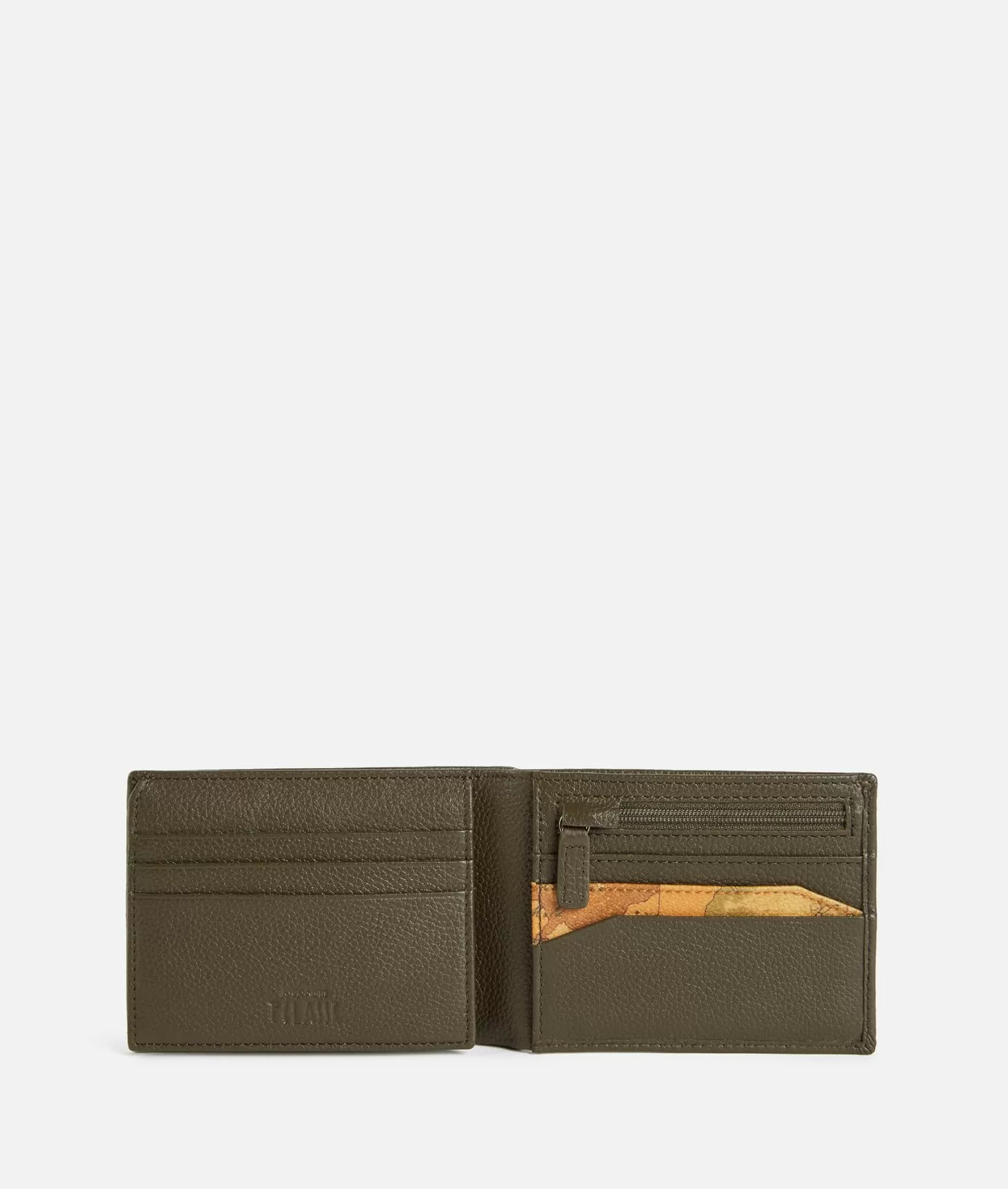 Alviero martini 1a classe Beta Leather portafoglio medio Verde Militare Consegna Veloce