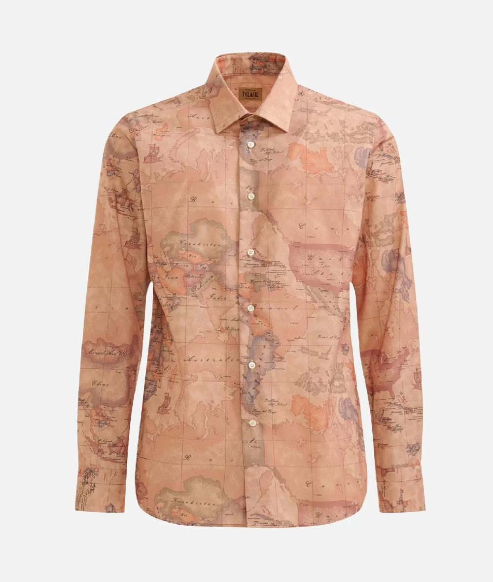 Alviero martini 1a classe Camicia slim con stampa Geo Classic Promozione