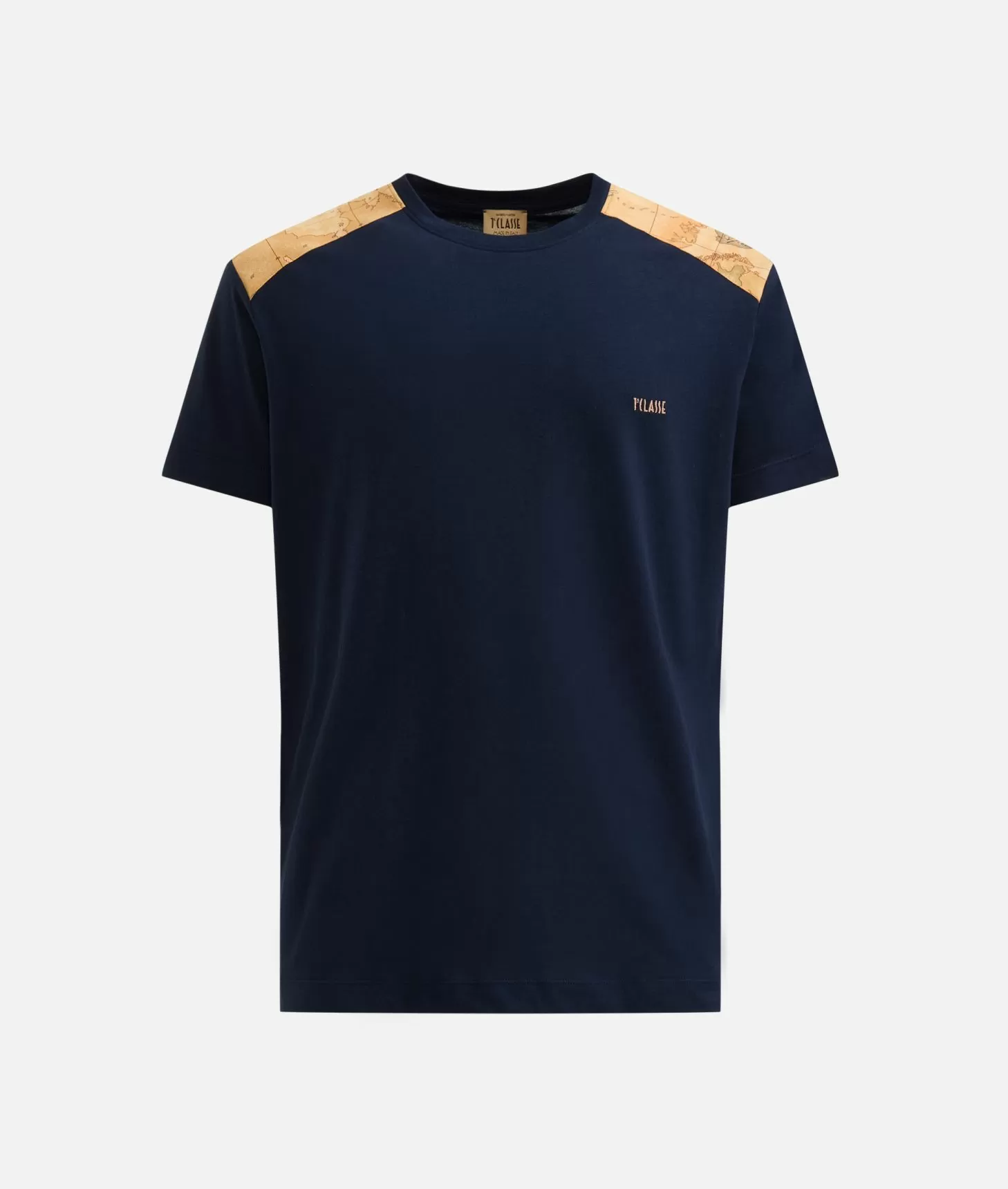 Alviero martini 1a classe T-shirt in cotone con dettagli spalle Blu Navy Online