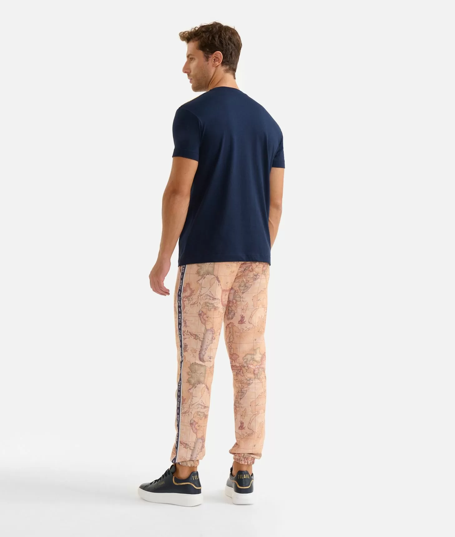 Alviero martini 1a classe T-shirt in cotone con dettagli spalle Blu Navy Online