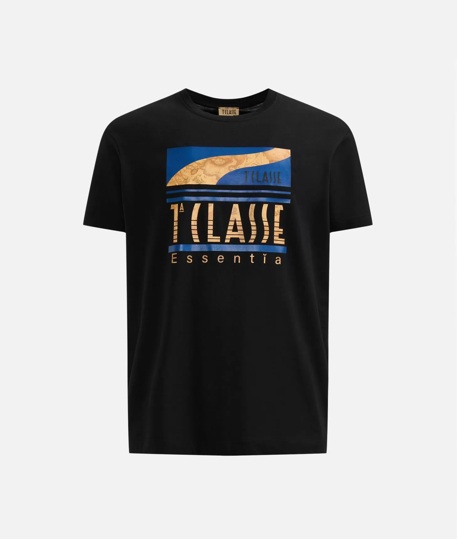 Alviero martini 1a classe T-shirt in cotone con logo 1ᴬ Classe Essentia Nera Hotsell