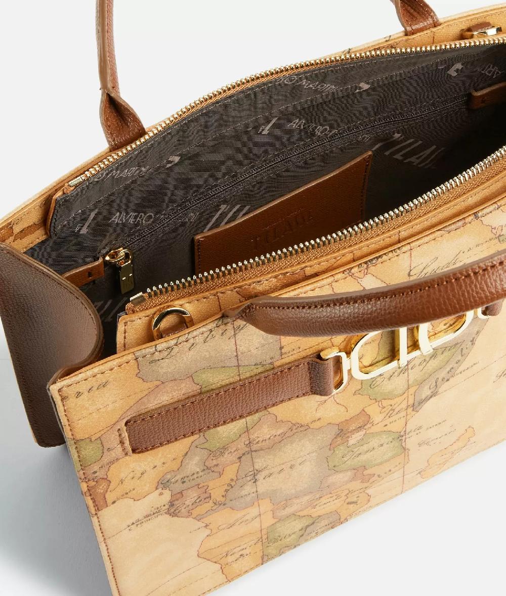Alviero martini 1a classe 3D Geo borsa a mano con tracolla Castagna Convenienza