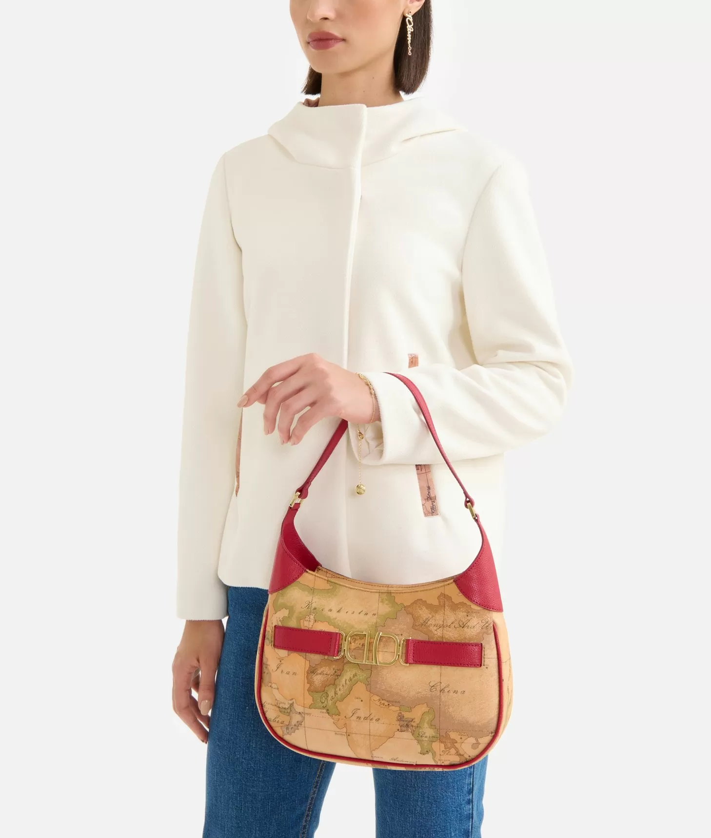 Alviero martini 1a classe 3D Geo borsa sottospalla Lampone Novità