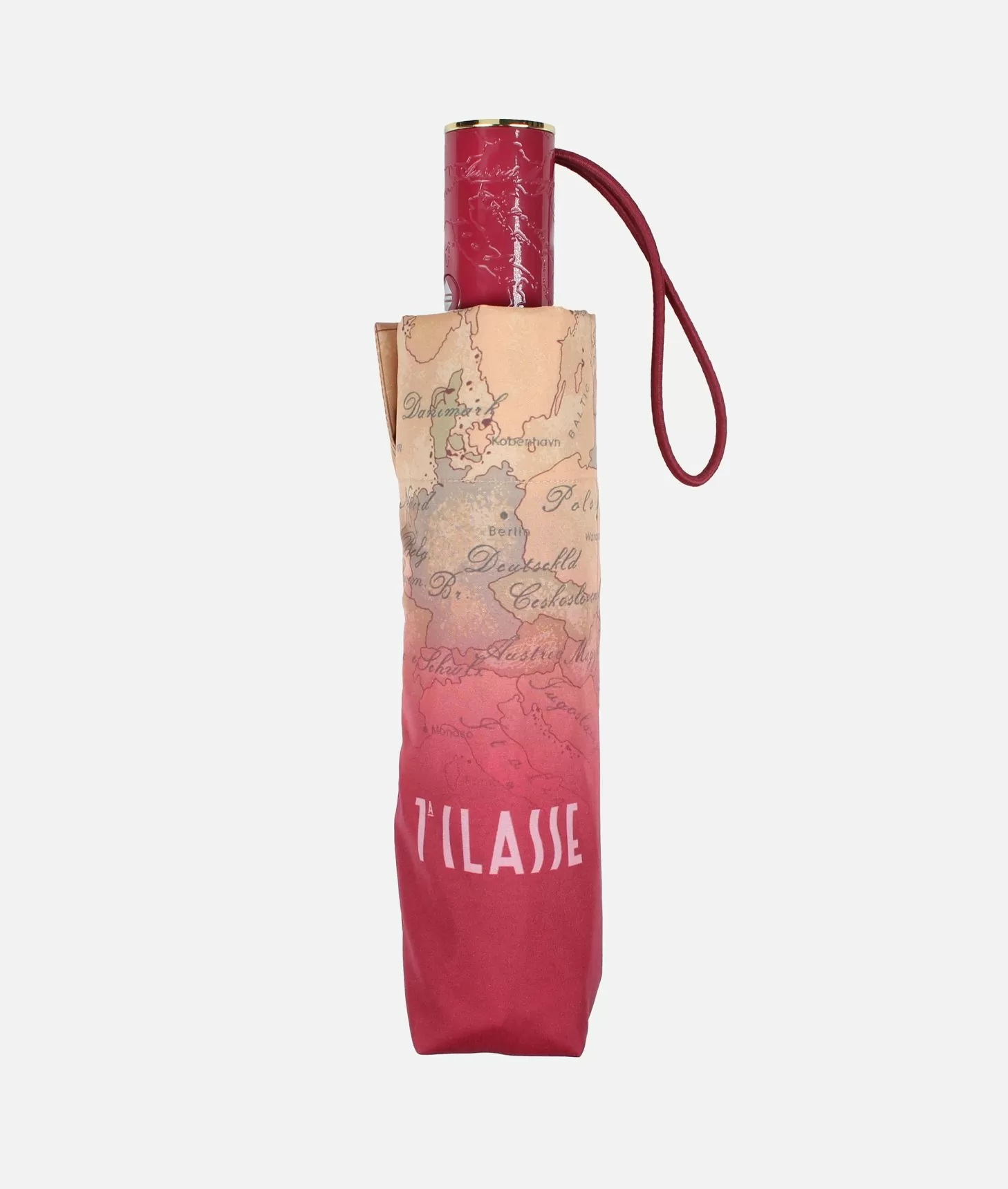 Alviero martini 1a classe Ombrello Geo Sfumato mini Burgundy Offerte