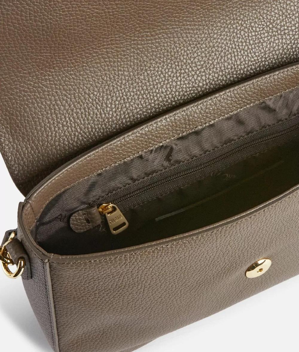 Alviero martini 1a classe Inspiring Bag tracolla con patta Taupe Scuro Nuovo