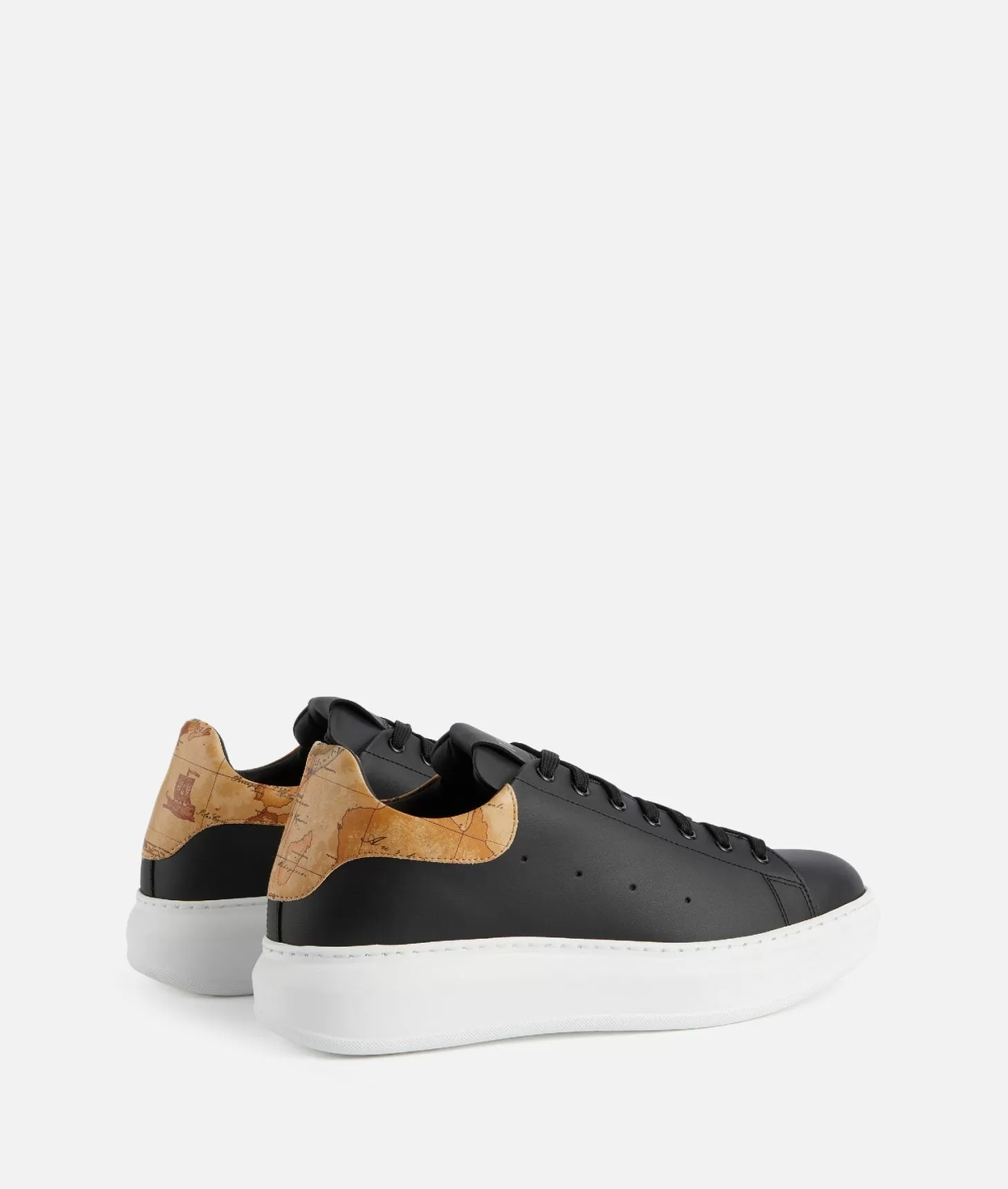 Alviero martini 1a classe Sneakers in pelle liscia Nere Prezzo Ridotto