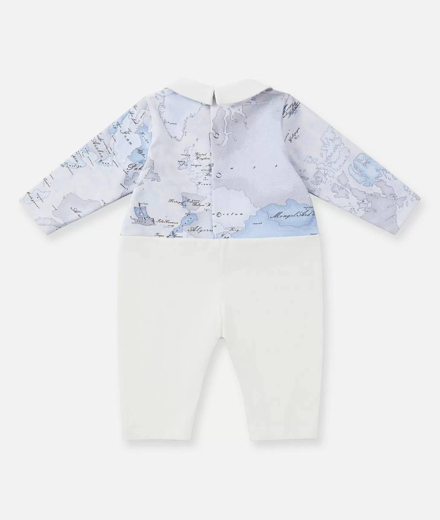 Alviero martini 1a classe Tutina in cotone senza piedini Geo Lord Azzurra Promozione Limitata