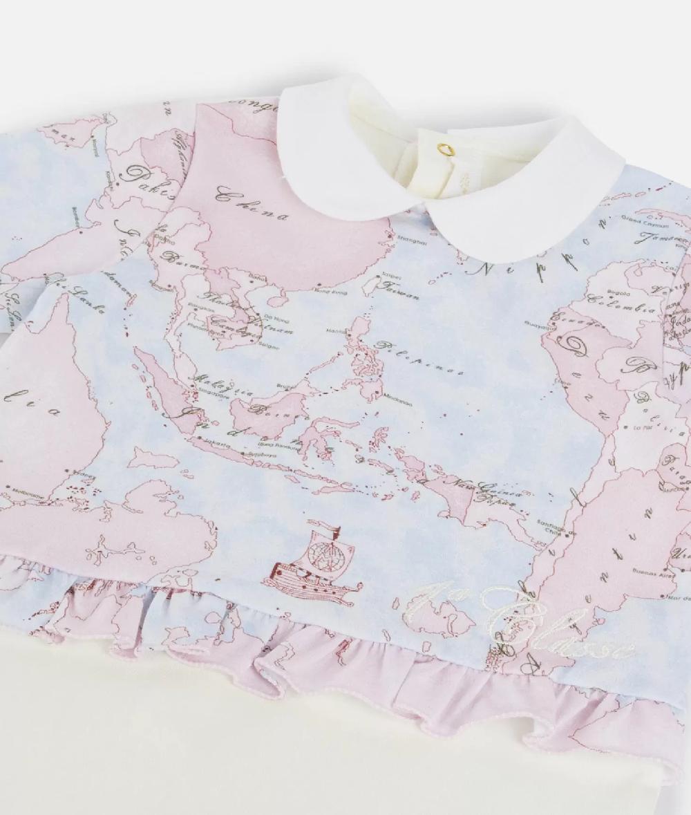 Alviero martini 1a classe Tutina in cotone Geo Lady Rosa Prezzo Ridotto