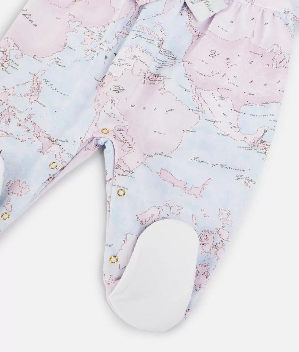 Alviero martini 1a classe Tutina in cotone con fiocco Geo Lady Rosa Sconto
