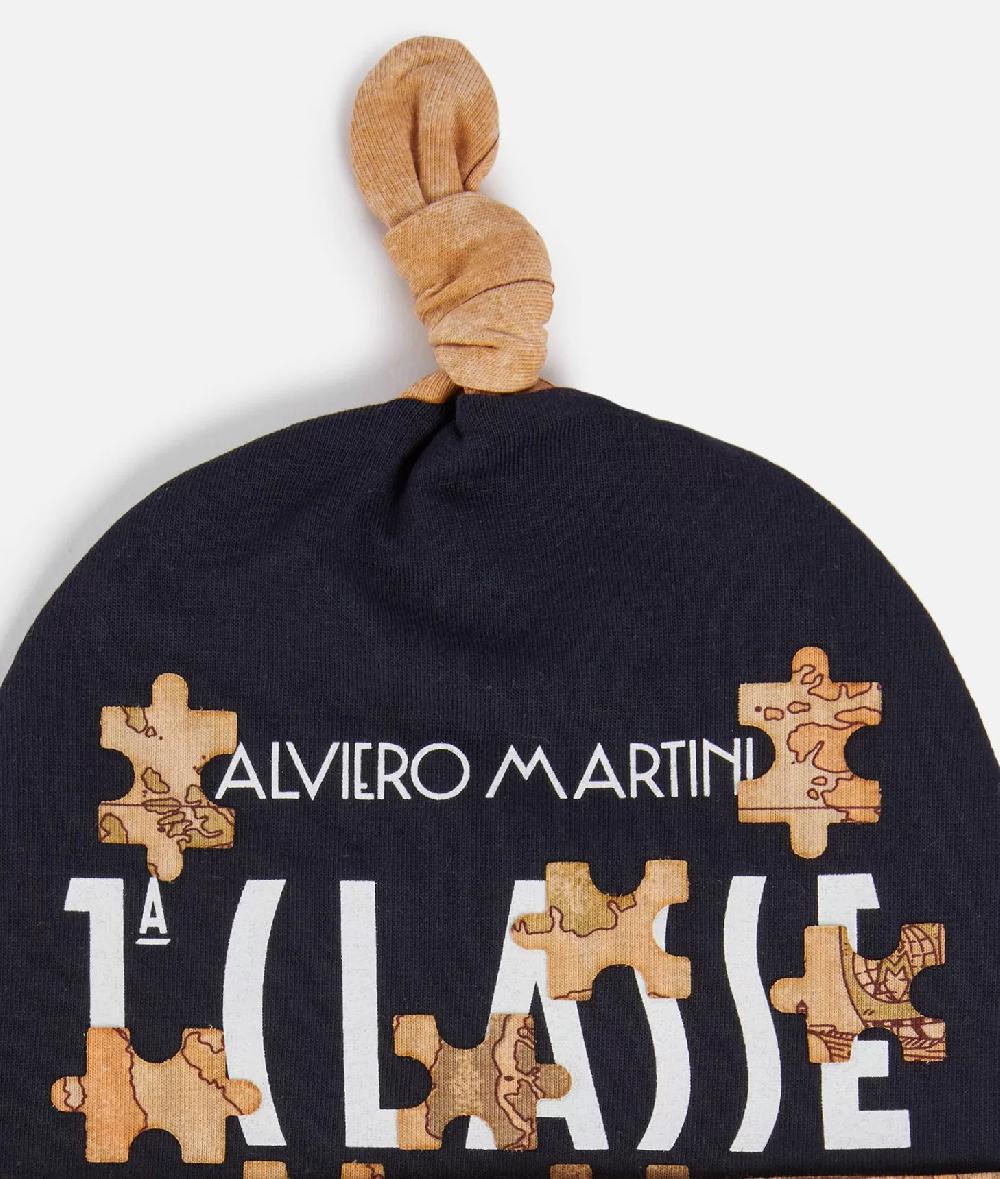 Alviero martini 1a classe Cappellino in cotone Geo Puzzle Blu Hotsell