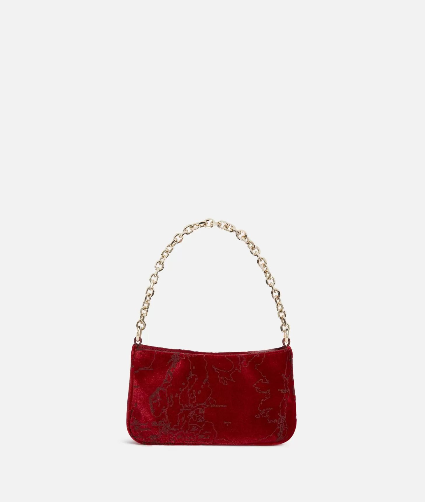 Alviero martini 1a classe Moments Bag pochette con tracolla e catena Rosso Italia
