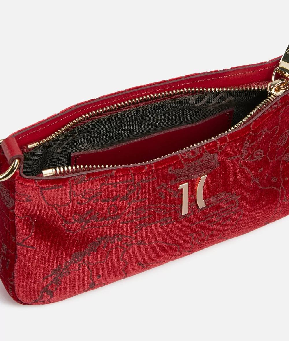 Alviero martini 1a classe Moments Bag pochette con tracolla e catena Rosso Italia