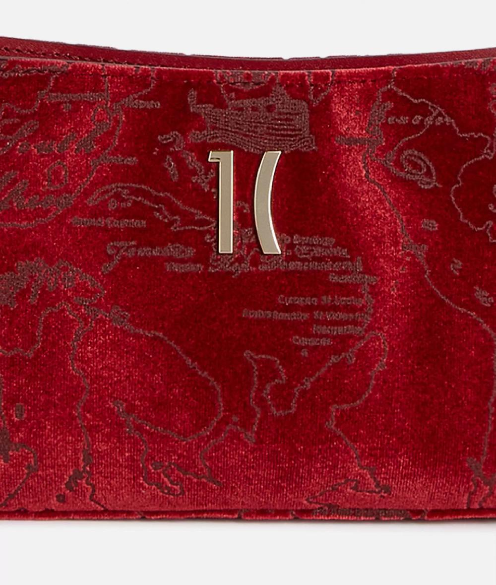 Alviero martini 1a classe Moments Bag pochette con tracolla e catena Rosso Italia