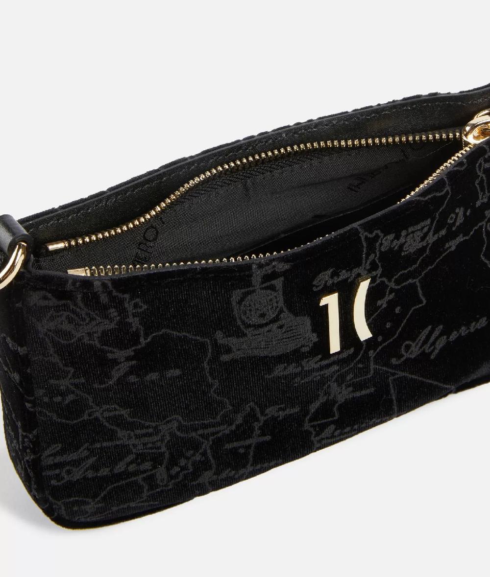Alviero martini 1a classe Moments Bag pochette con tracolla e catena Nero 2025