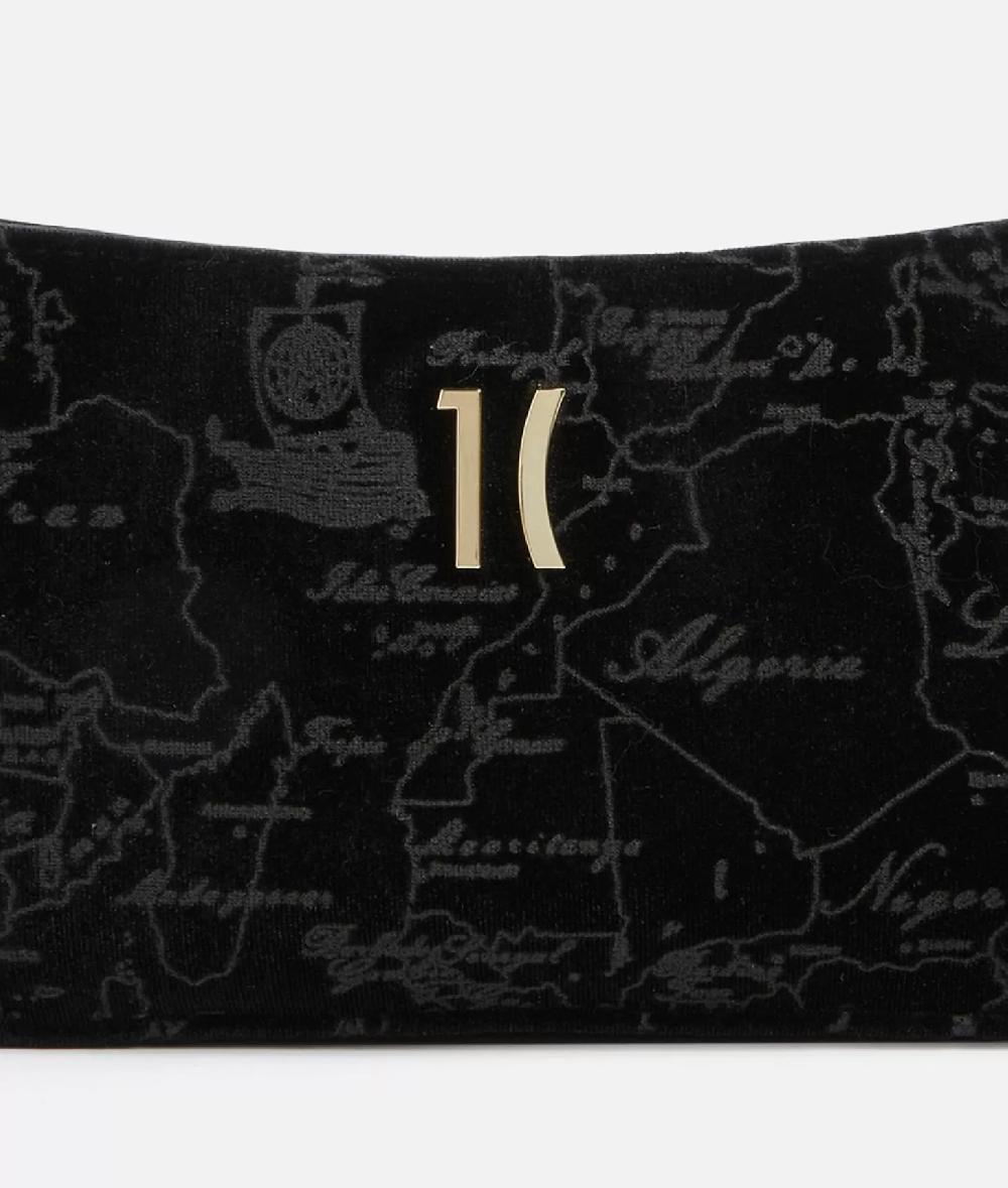 Alviero martini 1a classe Moments Bag pochette con tracolla e catena Nero 2025