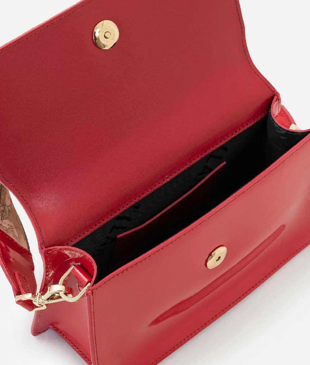 Alviero martini 1a classe Winter Spirit tracollina con patta in vernice Rossa Pezzi Unici
