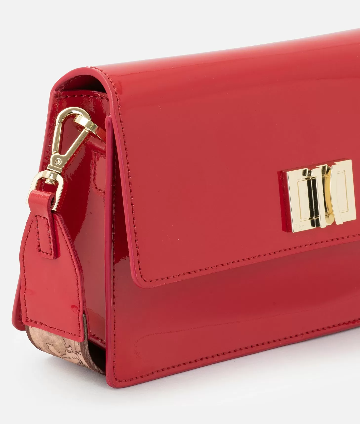 Alviero martini 1a classe Winter Spirit tracollina con patta in vernice Rossa Pezzi Unici