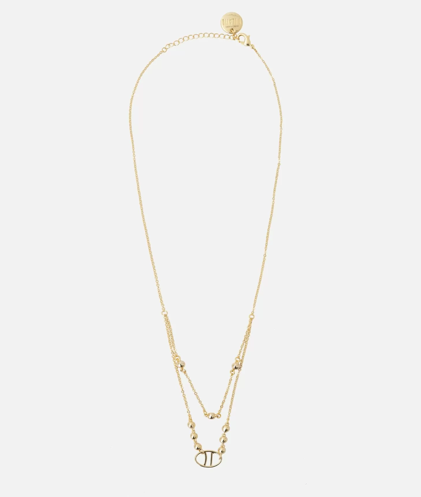 Alviero martini 1a classe Collana con logo 1C e pietre magenta Oro Acquista Ora
