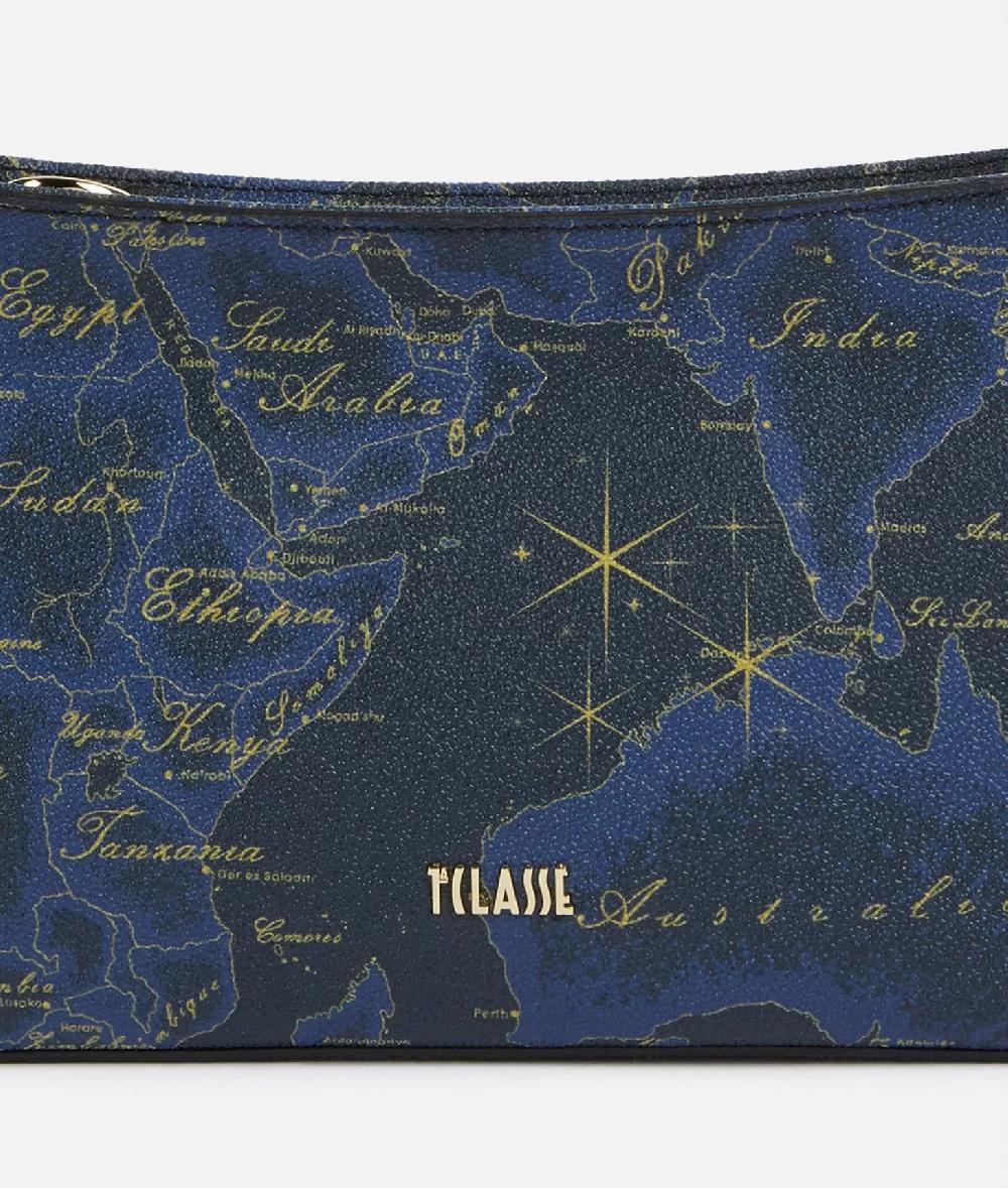 Alviero martini 1a classe Geo Midnight sottospalla con tracolla Blu Notte Presa