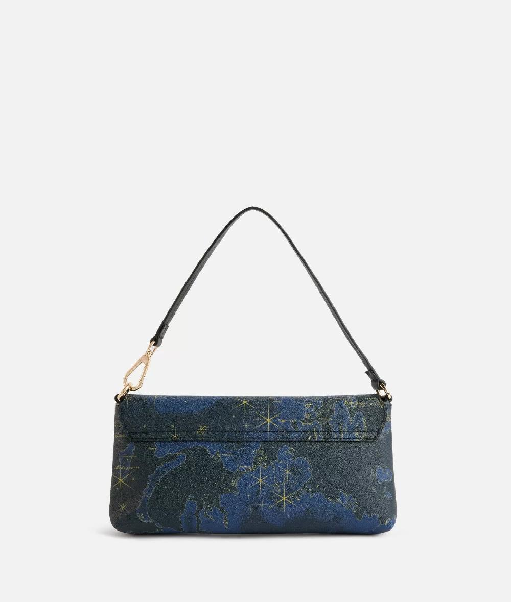 Alviero martini 1a classe Geo Midnight pochette con patta Blu Notte Sconto