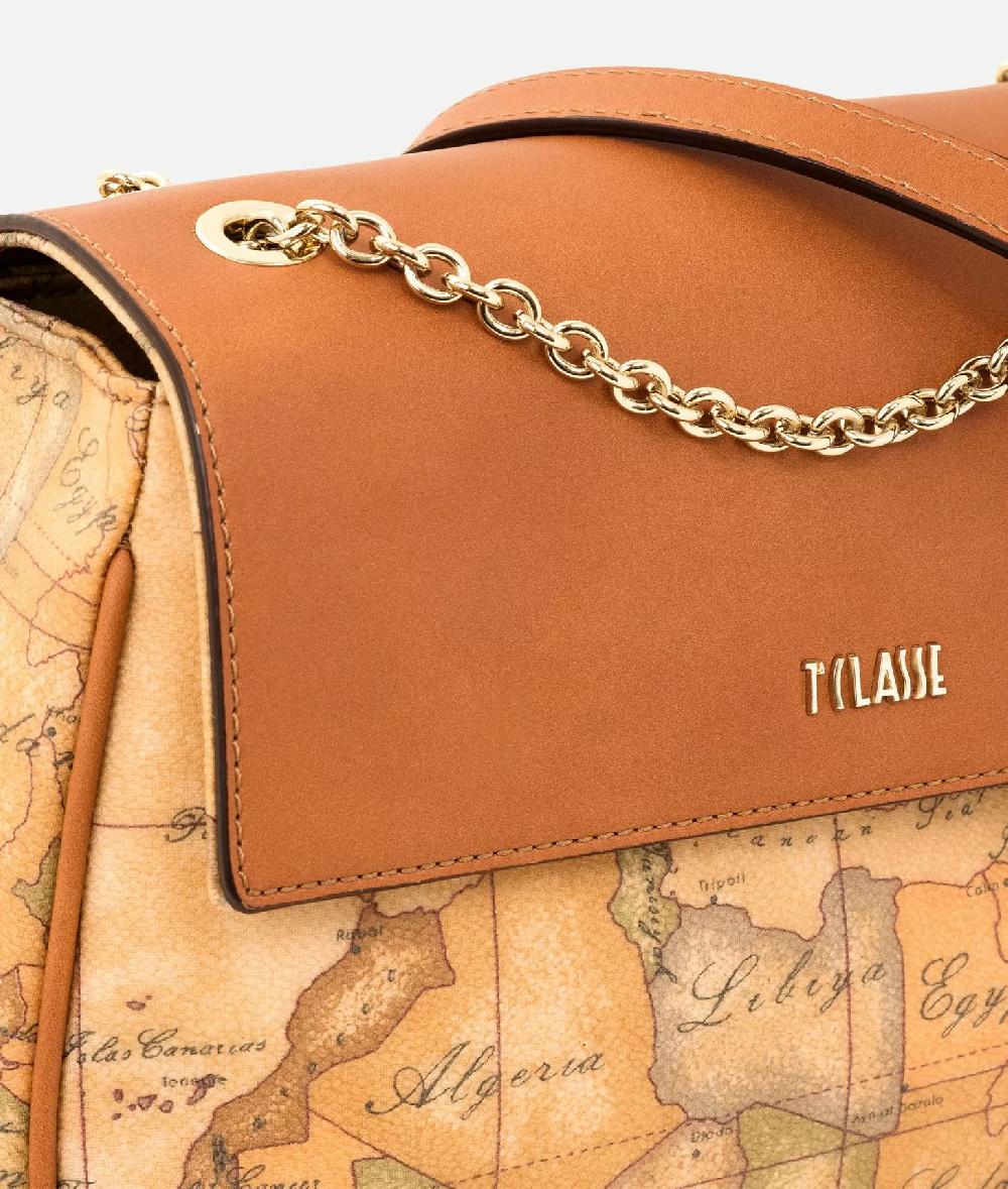 Alviero martini 1a classe Geo Classic Borsa mini con battente in pelle Soddisfazione Garantita