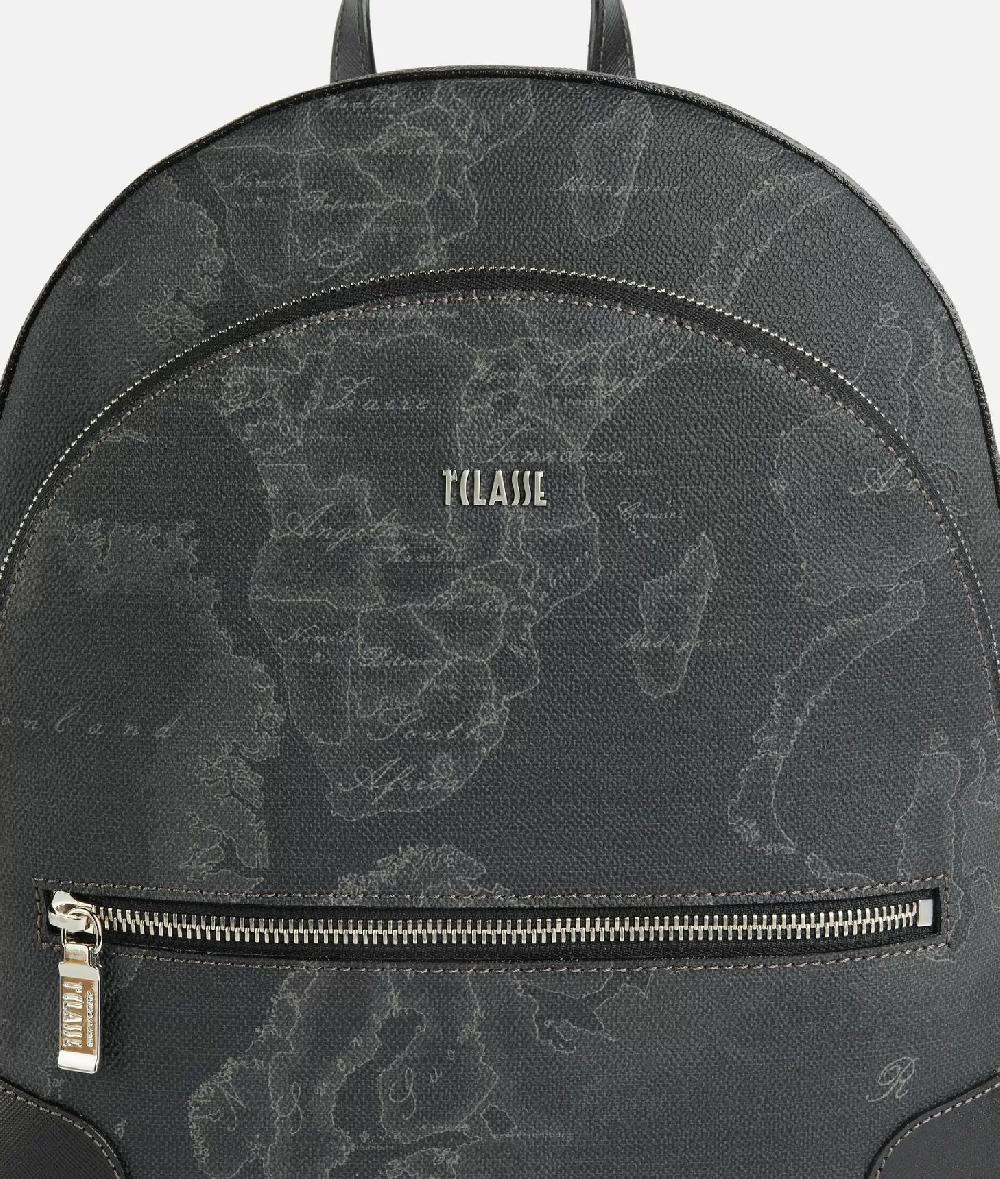 Alviero martini 1a classe Zaino tre tasche in tessuto stampa Geo Night Nero Sottocosto