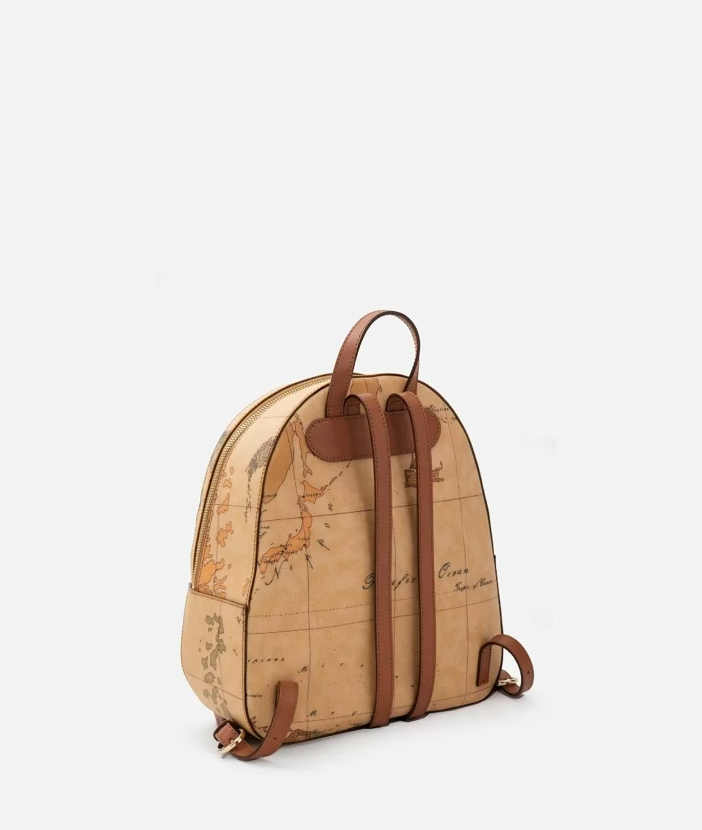Alviero martini 1a classe Geo Classic zaino con inserti frontali in pelle Sconto