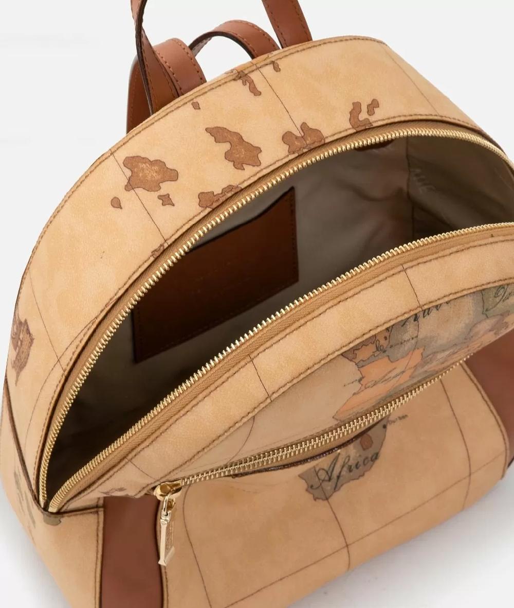 Alviero martini 1a classe Geo Classic zaino con inserti frontali in pelle Sconto