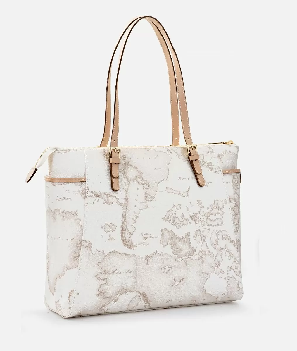 Alviero martini 1a classe Geo White tote bag grande Nuovo