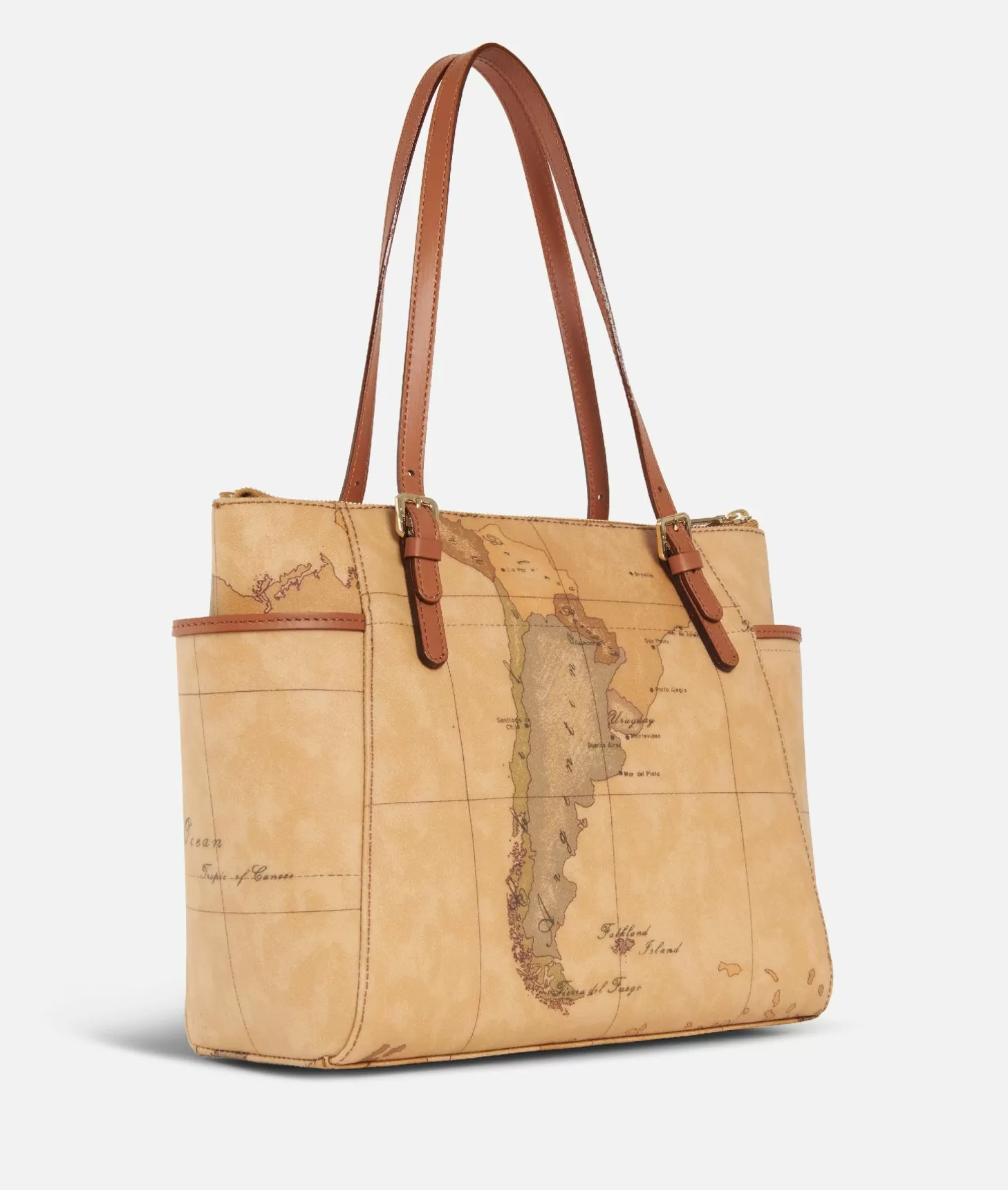 Alviero martini 1a classe Geo Classic Shopping bag con fibbie Qualità