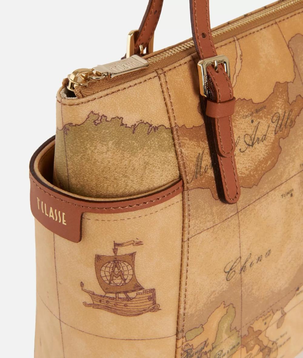 Alviero martini 1a classe Geo Classic Shopping bag con fibbie Qualità