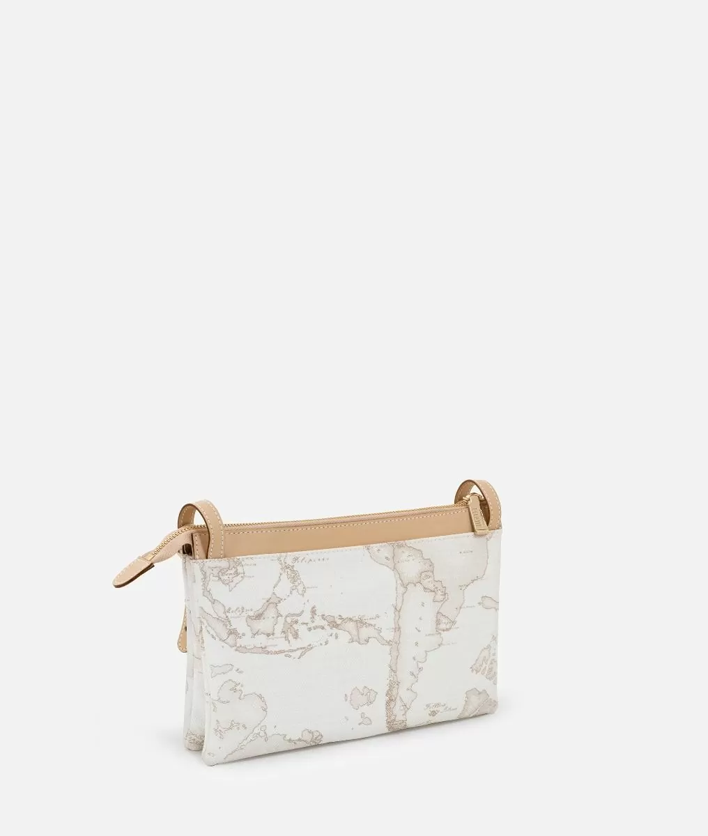 Alviero martini 1a classe Geo White borsa a tracolla media Ritorno libero