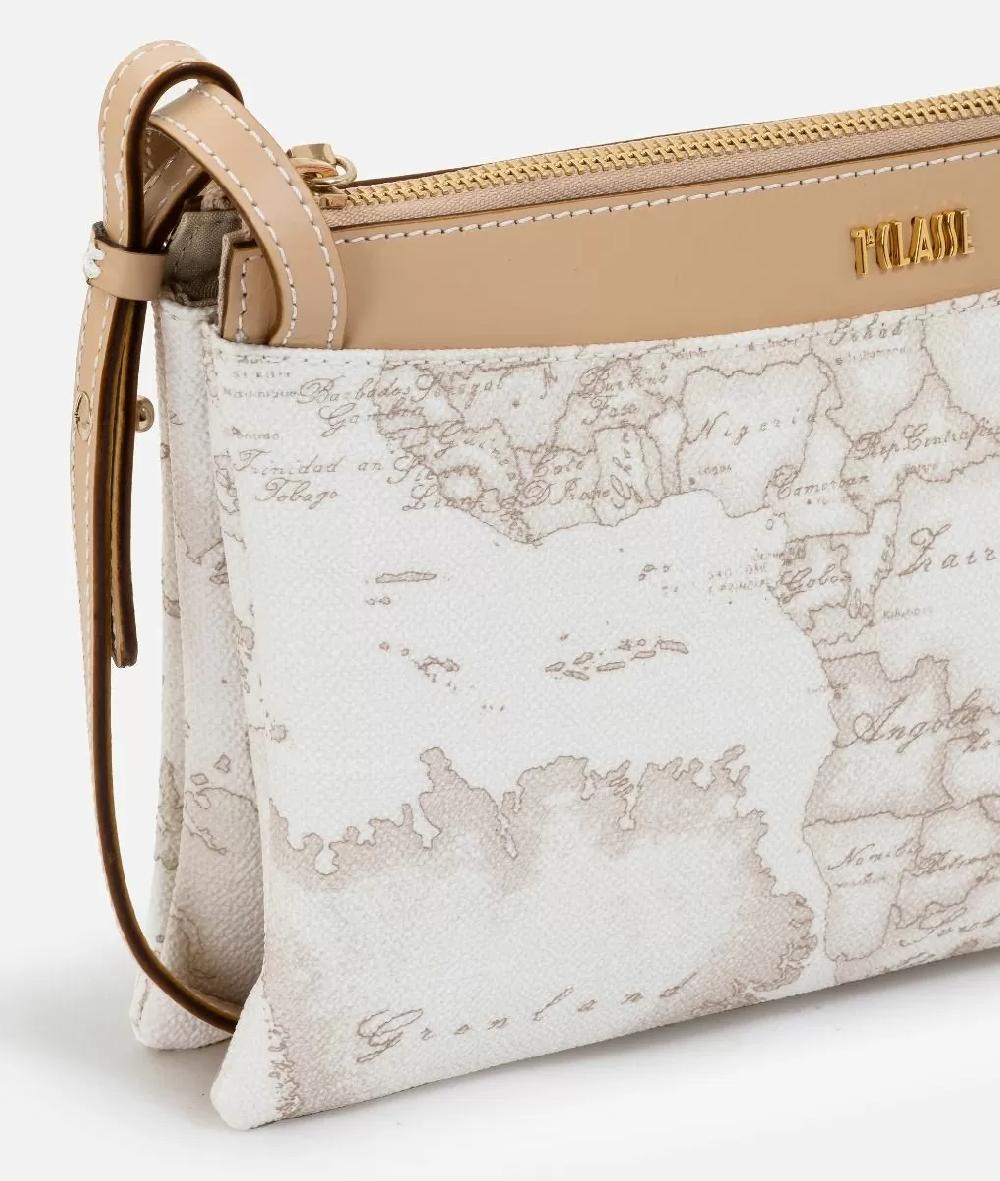 Alviero martini 1a classe Geo White borsa a tracolla media Ritorno libero