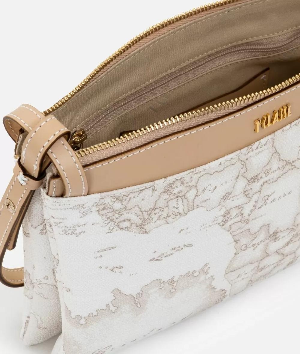 Alviero martini 1a classe Geo White borsa a tracolla media Ritorno libero