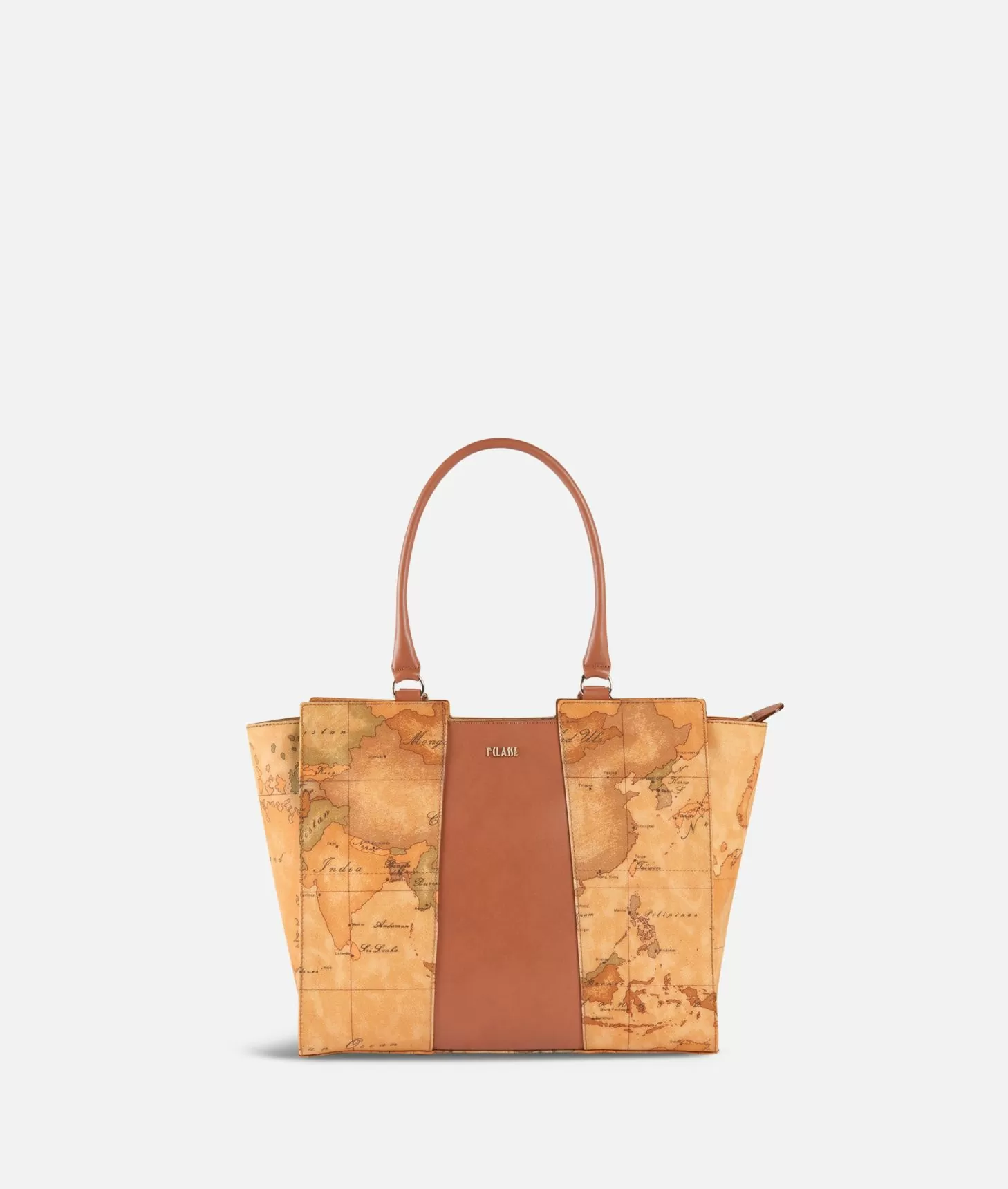 Alviero martini 1a classe Geo Classic Borsa shopping con banda centrale Sostegno trimestrale