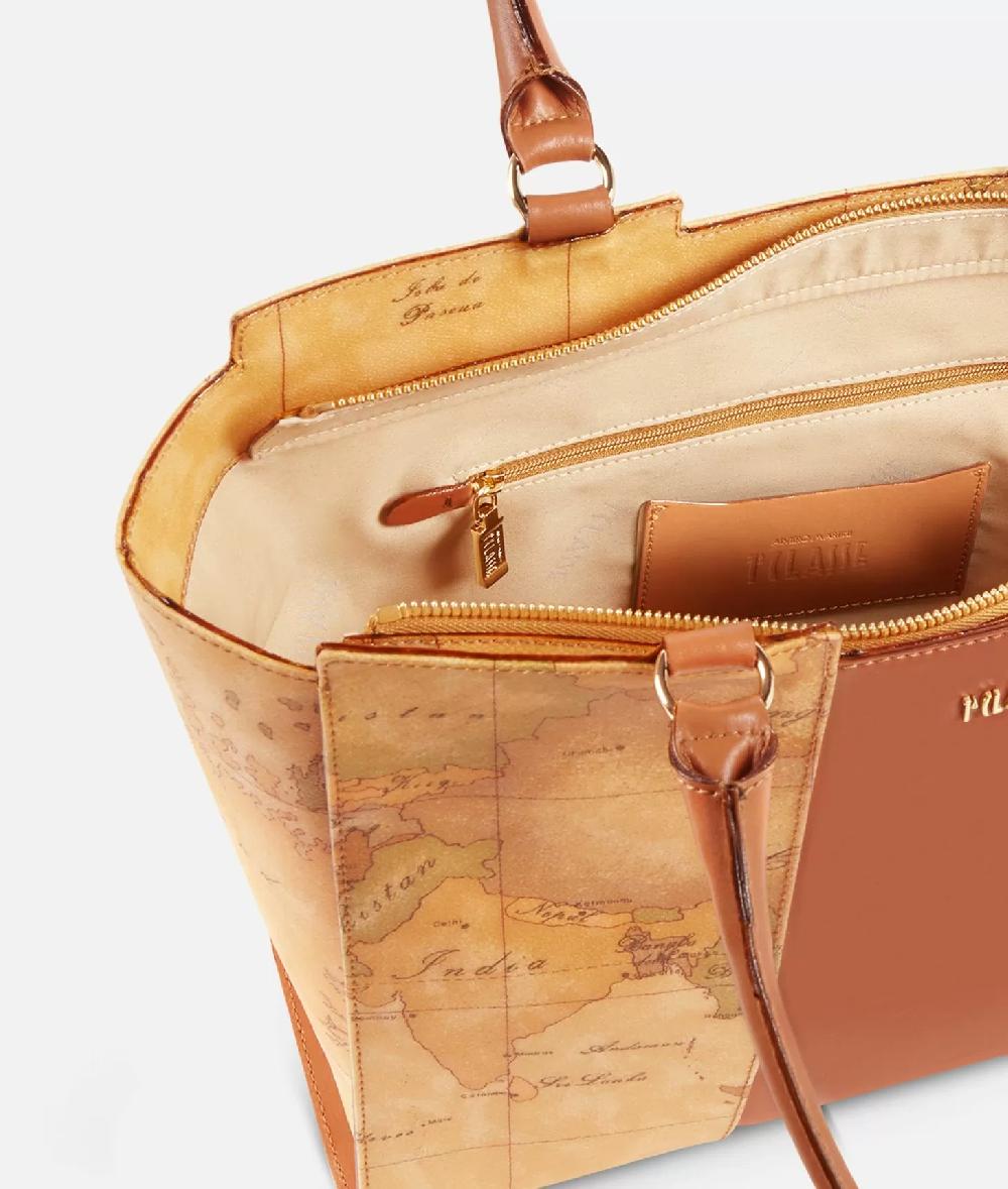 Alviero martini 1a classe Geo Classic Borsa shopping con banda centrale Sostegno trimestrale