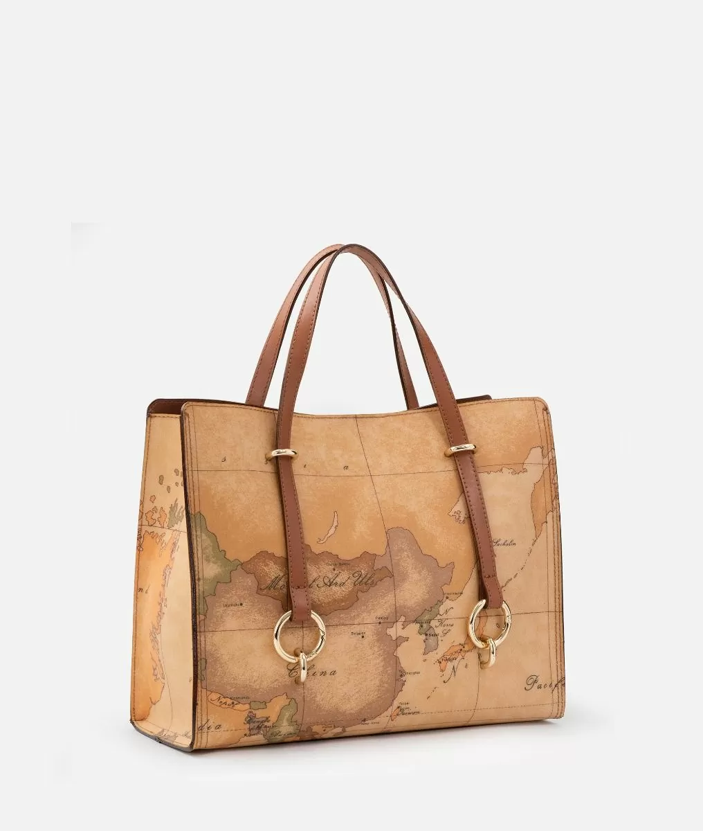 Alviero martini 1a classe Geo Classic borsa shopping sfoderata Solo un giorno rimasto