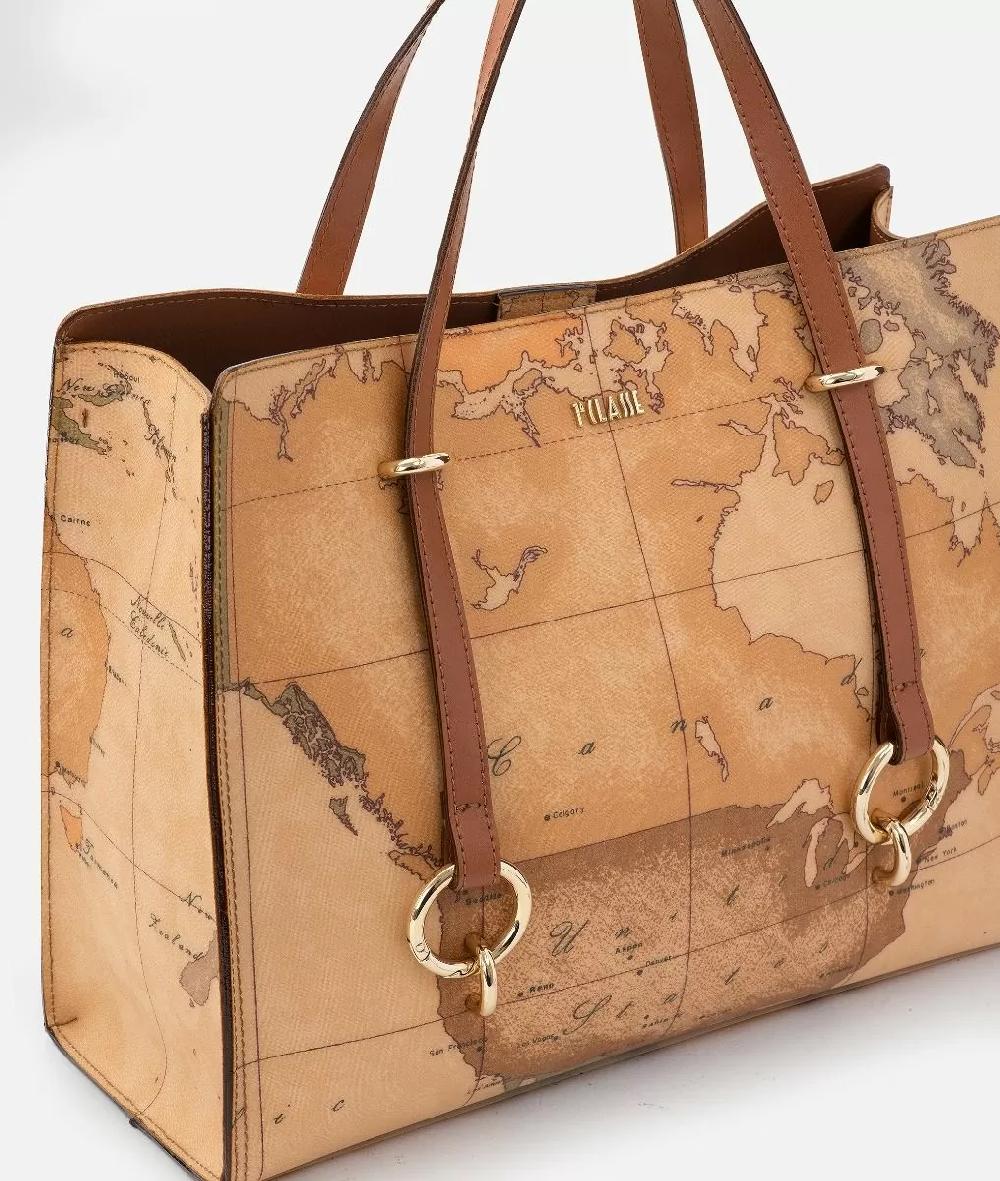 Alviero martini 1a classe Geo Classic borsa shopping sfoderata Solo un giorno rimasto